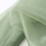 54inch x 10yard | Sage Green Solid Sheer Chiffon Fabric Bolt, DIY Voile Drapery Fabric