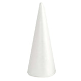 24 Pack | 6inch White Styrofoam Cone, Foam Cone For DIY Crafts