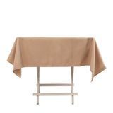 54"x54" Nude Premium Polyester Square Tablecloth - 220GSM