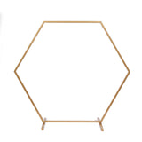 24inch Gold Metal Hexagon Self Standing Flower Balloon Frame Wedding Arch