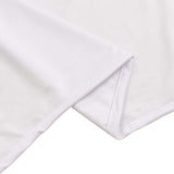 White Scuba Polyester Event Curtain Drapes, Durable Flame Resistant Backdrop Event Panel Wrinkle 