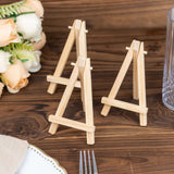 10 Pack | 5inch Natural Mini Rustic Place Card Table Number Holders