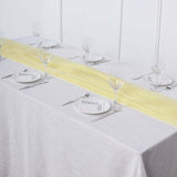 6FT | Yellow Premium Chiffon Table Runner