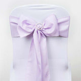 5 PCS | 6x108inch Lavender Polyester Chair Sash #whtbkgd