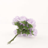 48 Roses | 1inch Lavender Lilac Real Touch Artificial DIY Foam Rose Flowers