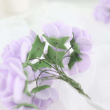 48 Roses | 1inch Lavender Lilac Real Touch Artificial DIY Foam Rose Flowers