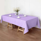 60"x102" Lavender Lilac Polyester Rectangular Tablecloth