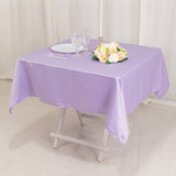 Lavender Lilac Seamless Lamour Satin Square Table Overlay- 54inch