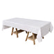 50inch x108inch White Airlaid Paper Tablecloth, Soft Linen-Feel Disposable Rectangle Tablecloth