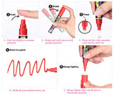 Erasable Liquid Chalk Marker 5mm Point Pens For Blackboard, Chalkboard Reversible Chisel Point Tip