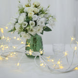 8.5ft Warm White Cherry Blossom Flower LED Fairy String Lights