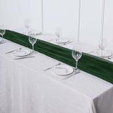 6 FT | Hunter Emerald Green Premium Chiffon Table Runner