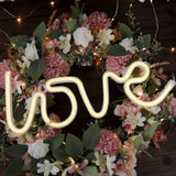 13inches Love Neon Light Sign, LED Reusable Wall Decor Lights USB and Battery Operated