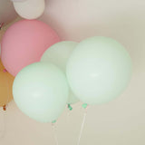 10 Pack | 18inch Matte Pastel Mint Helium or Air Latex Party Balloons