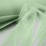 12inches x 100 Yards Sage Green Tulle Fabric Bolt, Sheer Fabric Spool Roll For Crafts