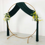 Hunter Emerald Green 4-Way Stretch Spandex Backdrop Curtain with Rod Pockets Wrinkle Free Drape