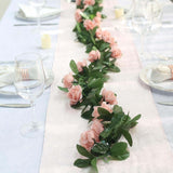 6ft | Dusty Rose Artificial Silk Rose Garland UV Protected Flower Chain