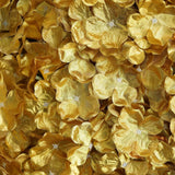 11 Sq ft. | Gold UV Protected Hydrangea Flower Wall Mat Backdrop