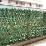 12 Pack Dark Green Artificial Ivy Hedge Privacy Screen Fence Wall Panel, Faux Leaf Greenery Backdrop