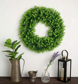 2 Pack | 21inch Green Artificial Lifelike Eucalyptus Leaf Spring Wreaths