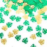 15G Bag | Metallic Green and Gold Tropical Palm Leaf Table Confetti