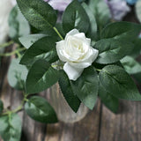 100 Pack | Green Bulk Rose Leaves Artificial Greenery Fake Rose Flower Leaves for DIY Wreath