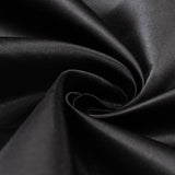 54inchx10 Yards Black Lamour Satin Fabric Bolt, Heavy Matte Satin Fabric By The Yard