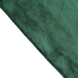 60"x102" Hunter Emerald Green Premium Velvet Rectangle Tablecloth, Reusable Linen