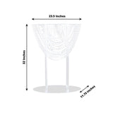 32inch Tall Acrylic Crystal Chandelier Large Flower Arrangement Stand