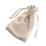 12 Pack | 6inch x 9inch Beige Satin Drawstring Wedding Party Favor Gift Bags