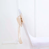 5 pack | 6" x 106" Beige Satin Chair Sash