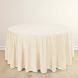 120inch Beige Premium Scuba Wrinkle Free Round Tablecloth Seamless Scuba Polyester Tablecloth