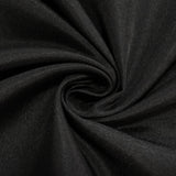 Black Fitted Polyester Rectangle Tablecloth 6ft for Special Size 72x24x30inch Tables