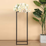 Wedding Flower Stand - Metal Vase Column Stand - Geometric Centerpiece Vase