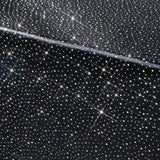 Scuba Rectangular Tablecloth 90×132inch Black Rhinestone Accents – Seamless, Wrinkle-Free