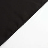 60"x126" Black Polyester Rectangular Tablecloth