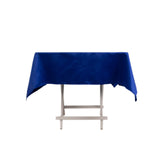 54inch Royal Blue Seamless Lamour Satin Square Tablecloth