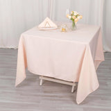 70"x70" Blush Premium Polyester Square Tablecloth - 220GSM