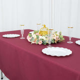 60"x102" Burgundy Premium Polyester Rectangular Tablecloth - 220GSM