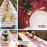 12"x108" Burgundy Sequin Table Runners