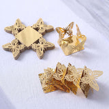 50 Pack | 4inch Mini Metallic Gold Butterfly Cupcake Wrappers