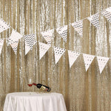 8ftx8ft Champagne Sequin Event Background Drape, Photo Backdrop Curtain Panel