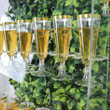 5ft Clear Acrylic 5-Tier Champagne Glass Holder Wall Stand, Wine Glass Standing Rack