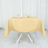 54"x54" Champagne Premium Polyester Square Tablecloth - 220GSM