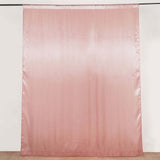 8ftx10ft Dusty Rose Satin Formal Event Backdrop Drape, Window Curtain Panel