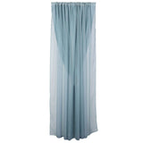 10ft Dusty Blue Dual Layered Sheer Chiffon Polyester Backdrop Curtain With Rod Pockets
