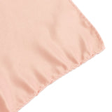 72x72inch Dusty Rose Lamour Satin Table Overlay, Square Tablecloth Topper