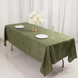 60"x102" Dusty Sage Green Premium Scuba Wrinkle Free Rectangular Tablecloth, Scuba Polyester