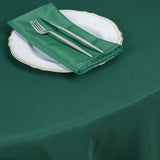 90" Hunter Emerald Green Premium Polyester Round Tablecloth - 220GSM