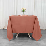 70" Terracotta (Rust) Premium Polyester Square Tablecloth - 220GSM